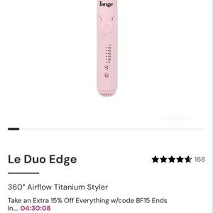 Lange Le Duo Edge Pink Hair Styler